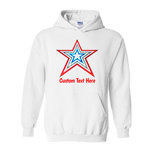 White Custom Text Example