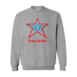 Sports Grey Custom Text Example